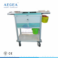 AG-MT033 Hospital medical movable treatment surgical room used drawers phlebotomy cart